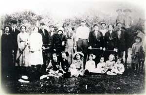 Tillett family group photograph, historic Wanchese